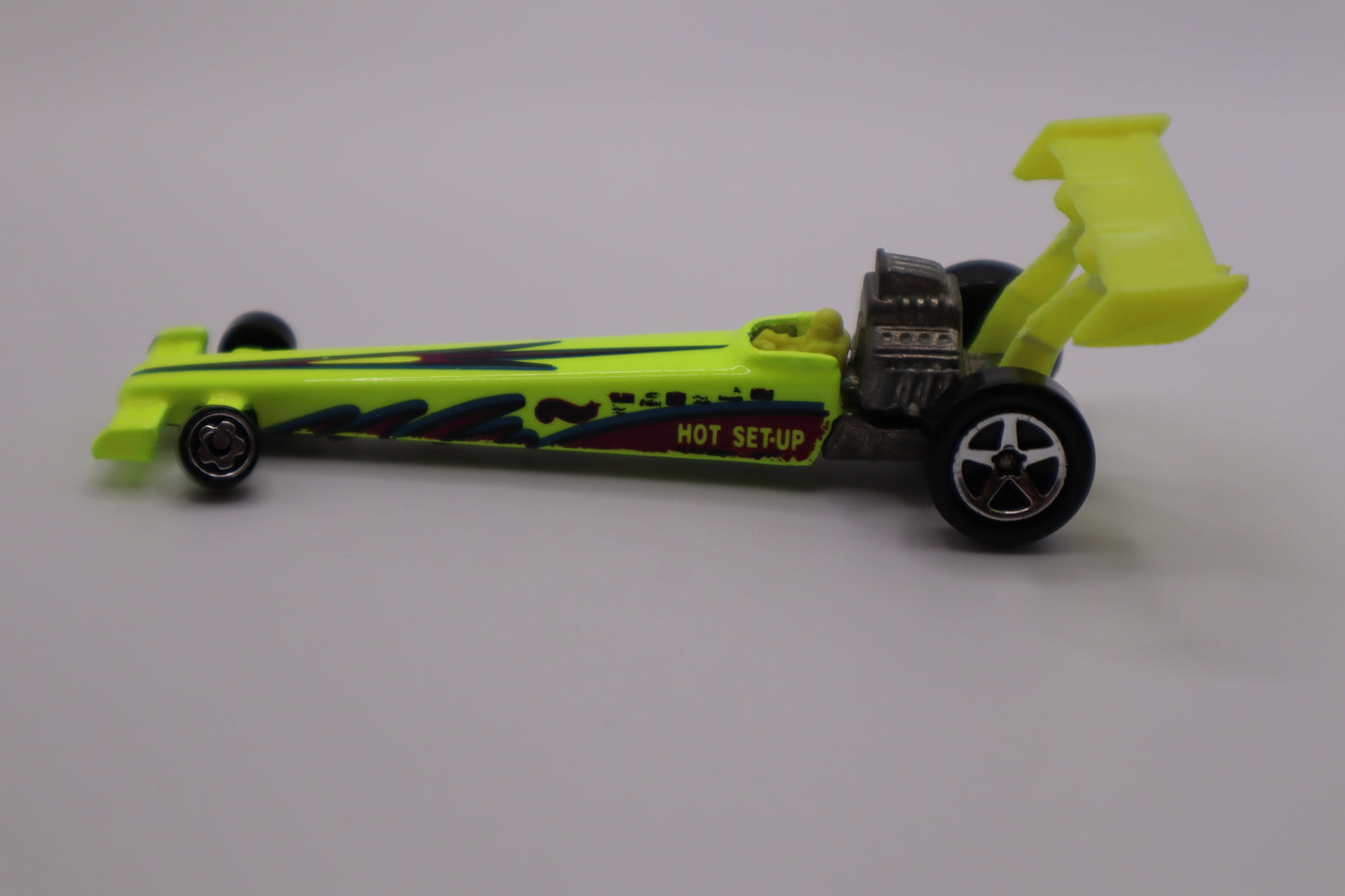 1992 Hot Wheels Dragster – Hot Set-Up (Yellow) Made in Malaysia