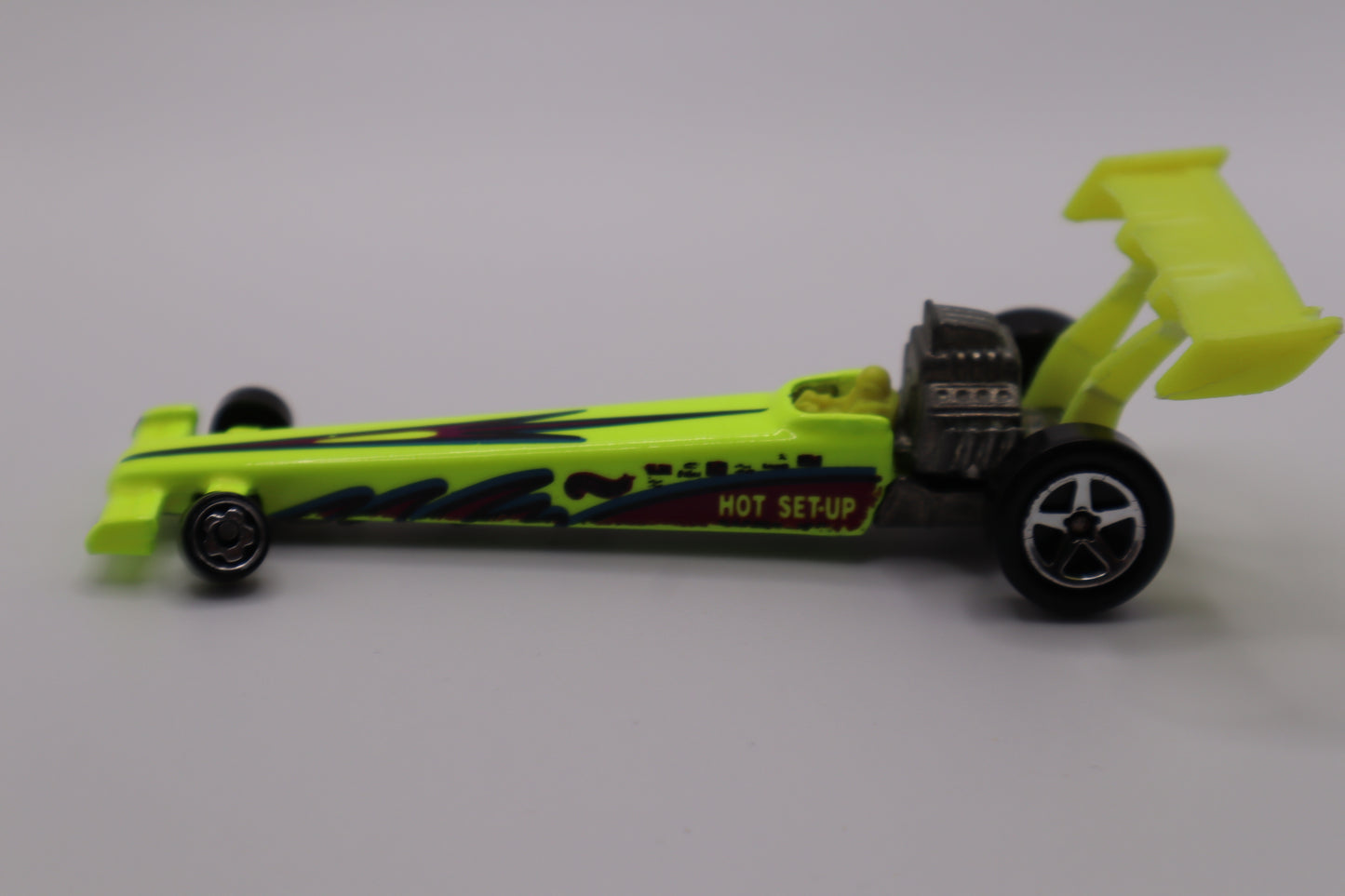 1992 Hot Wheels Dragster – Hot Set-Up (Yellow) Made in Malaysia